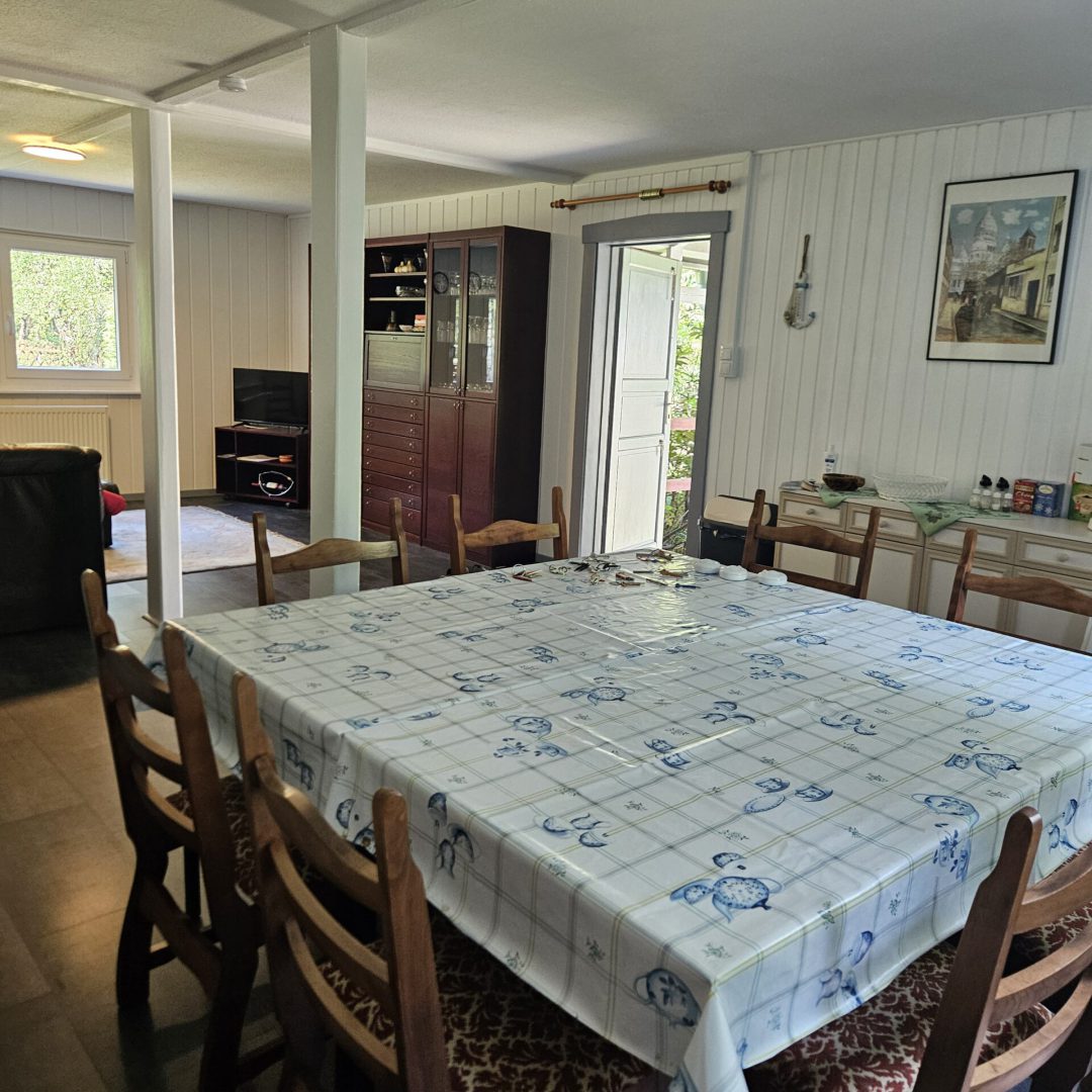 Bild des Essbereiches der Zimmervermietung Lingies im Spreeewald