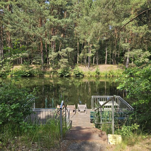 Bild des Privatstegs der Zimmervermietung Lingies im Spreewald